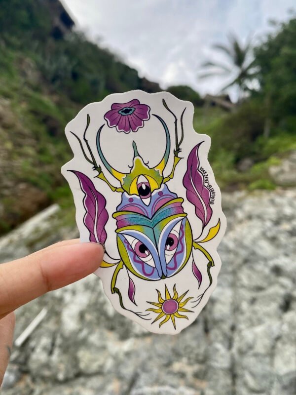 Stickers para cerrar los ojos e imaginar que eres de color verde