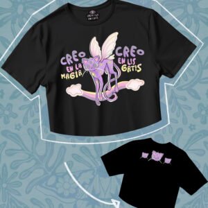 "Creo en la Magia, creo en los gatxs" (Crop Top)