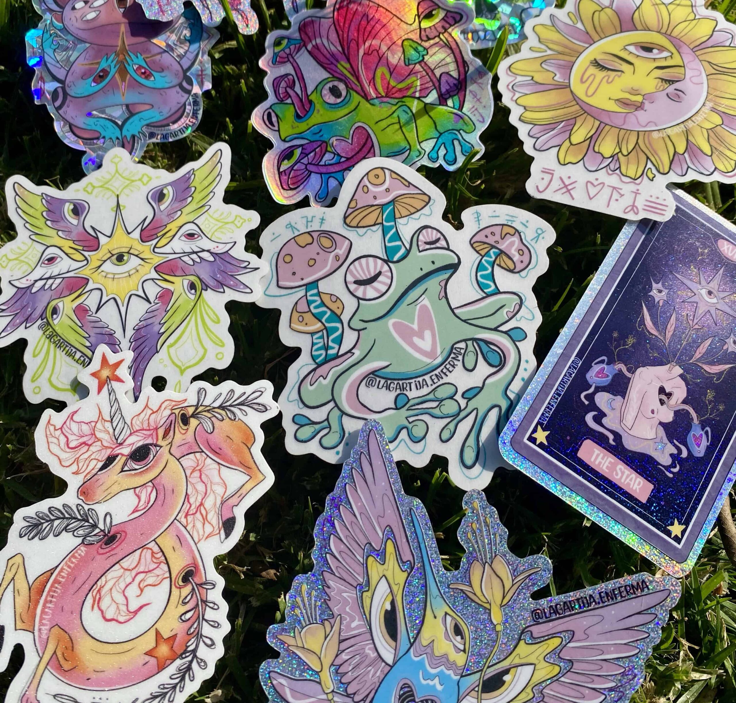 Sticker "Ajolote Astral" (alta resistencia)