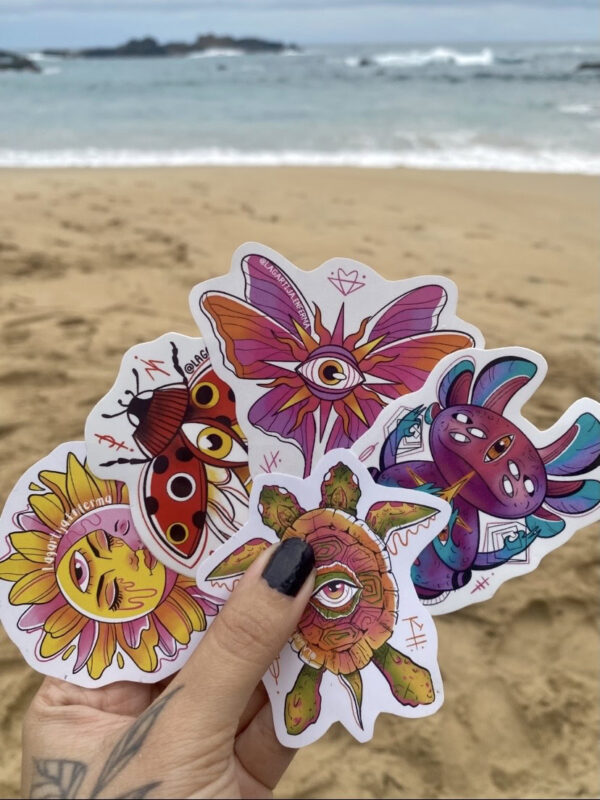 Stickers para sentir que estas en la playa