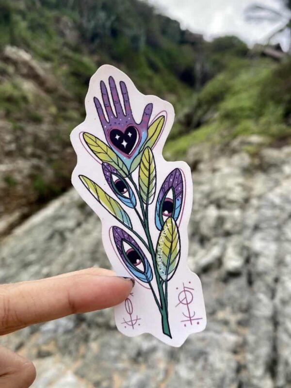 Stickers para sentir que te acuestas en el pasto