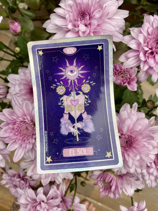 Sticker "El Sol, arcano XIX" (alta resistencia)