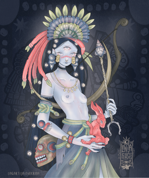 Diosa Coyolxauhqui (print)