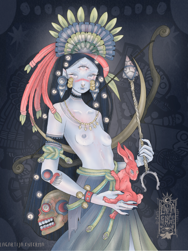 Diosa Coyolxauhqui (print)