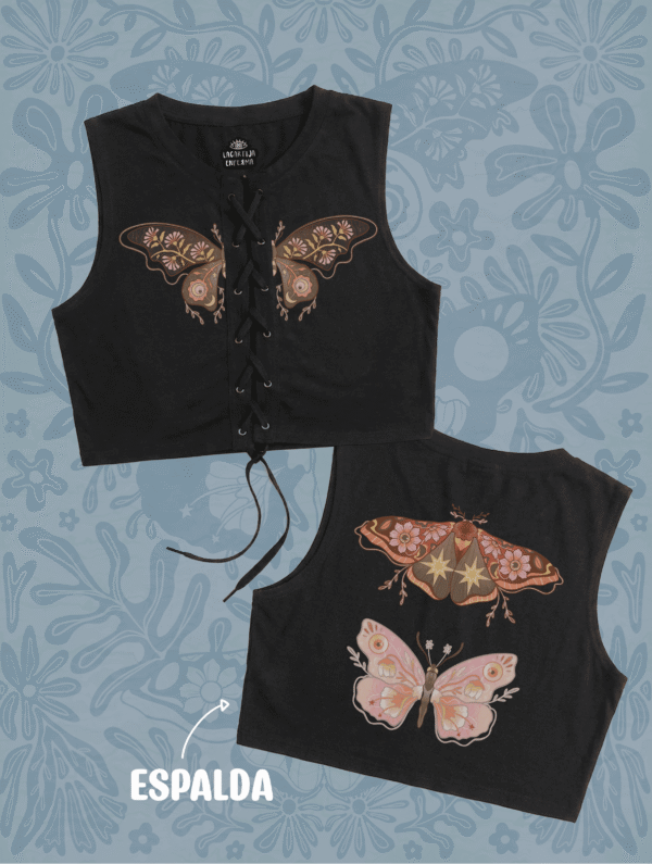 Top Abierto "Mariposas"