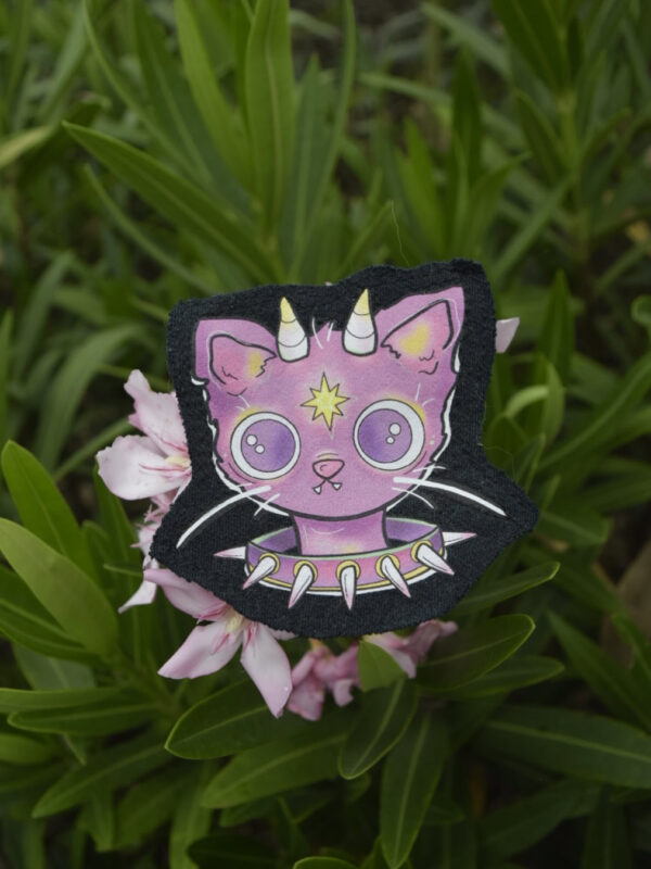Parche de tela: Gato Punk