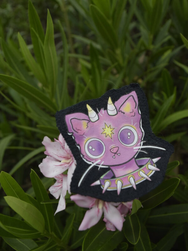 Parche de tela: Gato Punk